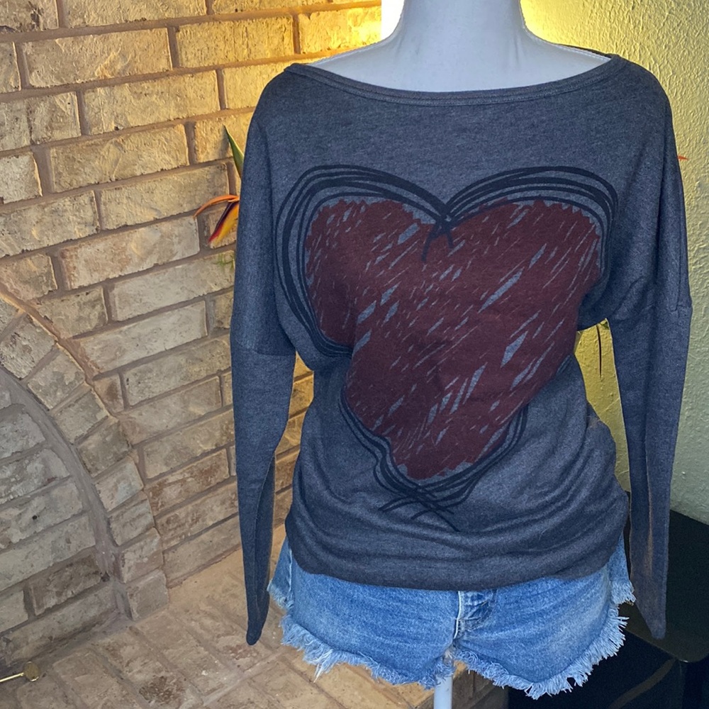 Heart Print Sweater
